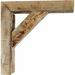 Ekena Millwork Vintage Farmhouse Bracket Wood in Brown | 12 H x 3.5 W x 10 D in | Wayfair BKTB03X10X12TRUF-CASE-4