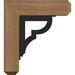 Ekena Millwork Bradford 8" Single Bracket Craftsman Ironcrest Wood in Brown | 13.5 H x 16 W x 18 D in | Wayfair BKTI0404X18X20SC4SBR03