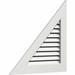 Ekena Millwork PVC Right Triangle - Left Side Gable Vent w/ Flat Trim Frame in White | 30.6 H x 52.625 W in | Wayfair GVPRL42X2401FUN