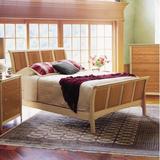 Copeland Furniture Sarah Sleigh Bed Wood in Red/Black | 45 H x 62.5 W x 99.5 D in | Wayfair 1-SLM-12-02