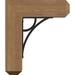 Ekena Millwork Galveston 8" Single Bracket Craftsman Ironcrest Wood in Brown | 18 H x 3.5 W x 15.5 D in | Wayfair BKTI0404X16X18SC4SGL02