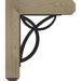 Ekena Millwork Versailles 8" Single Bracket Craftsman Ironcrest Wood in Brown | 23 H x 4 W x 20 D in | Wayfair BKTI0404X20X23RF4SVE04