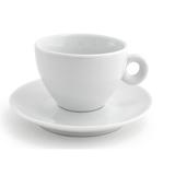Front Of The House Milano 6 oz. Cup & Saucer Porcelain/Ceramic in White | Wayfair DCS002WHP22