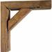 Ekena Millwork Vintage Farmhouse Bracket Wood in Brown | 12 H x 3.5 W x 12 D in | Wayfair BKTB03X12X12TRBR-CASE-4