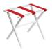 Gate House Furniture Folding Wood Luggage Rack Wood in Red/White | 20 H x 23 W x 13 D in | Wayfair 1003r-3