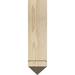 Ekena Millwork Eris 8" Triple Bracket Arts & Crafts Ironcrest or Corbel Wood in Brown | 16 H x 4 W x 13.5 D in | Wayfair BKTI0404X14X16RF3TER05