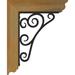 Ekena Millwork Tristan 2" Thick Single Bracket Traditional Ironcrest Wood in Brown | 14 H x 4 W x 11.5 D in | Wayfair BKTI0204X12X14RC1STN02