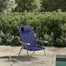 Arlmont & Co. Coralino Reclining Beach Chair Metal in Blue | 34 H x 19.5 W x 34 D in | Wayfair F21B416E8BE443FC9E52DC0B7809ADBF