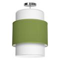 Seascape Lamps Evan 1 - Light Unique/Statement Cylinder Pendant, Linen in Green | 26 H x 20 W x 20 D in | Wayfair SL_E20_V