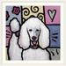 Harriet Bee Dunadry Standard Poodle White Pop Art by Aric Waugh - Graphic Art Print Metal | 32 H x 32 W x 1 D in | Wayfair