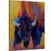Union Rustic Aidrianna Back Off Bison by Marion Rose Painting Print on Wrapped Canvas Canvas | 20 H x 16 W x 1.5 D in | Wayfair