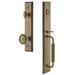 Grandeur Carré One-Piece Handleset w/ Single Cylinder Deadbolt and C Grip w/ Soleil Knob in Yellow | 19 H x 3 W x 3 D in | Wayfair 842454