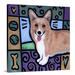 Harriet Bee Dunadry Pembroke Welsh Corgi Pop Art by Eric Waugh - Graphic Art Print in Green | 12 H x 12 W x 1.5 D in | Wayfair