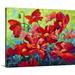 Winston Porter Ankita Field Poppies by Marion Rose Painting Print on Wrapped Canvas Canvas | 11 H x 14 W x 1.5 D in | Wayfair