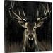 Millwood Pines Hafsa Young Buck' by Liz Jardine Painting Print in Black | 35 H x 35 W x 1.5 D in | Wayfair 73CCA04746E845C68685F6C03EAD2D57