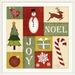 The Holiday Aisle® 'Christmas Art 'Holiday Sampler I' by Jennifer Pugh Graphic Art Print, Wood in Brown | 38 H x 38 W x 1 D in | Wayfair