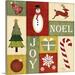 The Holiday Aisle® 'Christmas Art 'Holiday Sampler I' by Jennifer Pugh Graphic Art Print, Wood in Black | 35 H x 35 W x 1.5 D in | Wayfair