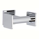 Ginger Dyad Wall Mounted Double Robe Hook Metal in Gray | 1.75 H x 3.52 W x 2.94 D in | Wayfair 5310D/PC