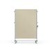 Ghent Nexus Free-Standing Bulletin Board Metal/Fabric in Gray/Brown | 57 H x 34.25 W x 2.25 D in | Wayfair NEX223FFP-90