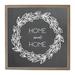 Gracie Oaks Chalk Home Sweet Home Wall Mounted Magnetic Board Metal in Brown | 32 H x 32 W x 2 D in | Wayfair DBBA52AC31E44D4FB32433C2D953D13A