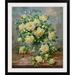 Astoria Grand Bilst Princess Diana Roses in a Cut Glass Vase ' Oil Painting Print Metal | 32 H x 28 W x 1 D in | Wayfair