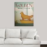 Winston Porter 'Golden Sail' by Ryan Fowler Vintage Advertisement in Brown | 48 H x 38 W x 1.5 D in | Wayfair 47182375060646CE87BAF8674108D647