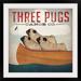 Great Big Canvas 'Three Pugs in a Canoe v.3' by Ryan Fowler Vintage Advertisement | 28 H x 28 W x 1 D in | Wayfair 2036824_15_20x20