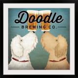 Great Big Canvas 'Doodle Beer Double' by Ryan Fowler Vintage Advertisement in Brown | 38 H x 38 W x 1 D in | Wayfair 2397807_15_30x30