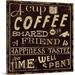 Winston Porter 'Coffee Quote I Vintage Advertisement | 20 H x 20 W x 1.5 D in | Wayfair B720E5D865A44BB68764D78BF6BC5174