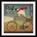 Great Big Canvas 'Pug on a Bike' by Ryan Fowler Vintage Advertisement Metal | 32 H x 32 W x 1.5 D in | Wayfair 2335626_15_24x24