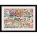 Ebern Designs Francy Color Art Map Of London' by Michael Tompsett Graphic Art Print | 32 H x 44 W x 1 D in | Wayfair