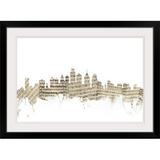 Ebern Designs 'Philadelphia Pennsylvania Skyline Sheet Music Cityscape' by Francy Graphic Art Print | 24 H x 1 D in | Wayfair