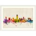 Ebern Designs 'Austin Texas Skyline' by Francy Graphic Art Print in Brown | 28 H x 38 W x 1 D in | Wayfair 975992D8BDA44194818B0952AD92AD3A