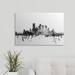 Ebern Designs Francy 'Pittsburgh Pennsylvania Skyline' by Michael Tompsett Graphic Art Print in White | 20 H x 30 W x 1.5 D in | Wayfair