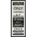 Great Big Canvas Zephyr Quote I by Mike Schick - Textual Art Print in Black | 56 H x 24 W x 1 D in | Wayfair 1988055_15_16x48