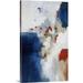 Wade Logan® Mallon 'Red & Blue Pieces' Frostburg Painting Print | 18 H x 12 W x 1.5 D in | Wayfair 856CD230C6054C27A71911C3A141C639