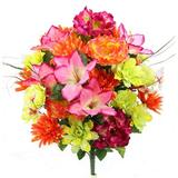 Winston Porter 36 Stems Artificial Full Blooming Peony Mixed Floral Arrangement | 25 H x 19 W x 12 D in | Wayfair CB22F9E337CC43739393373E13233247