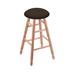 Holland Bar Stool Swivel 24" Counter Stool Wood/Upholstered/Leather in Red/Black | 24 H in | Wayfair RC24OTNat025