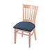 Holland Bar Stool Windsor Back Side Chair Wood/Upholstered in Blue/Black/Brown | 33 H x 17 W x 21 D in | Wayfair 312018Nat024