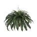 Bay Isle Home™ Faux Fern Hanging Foliage Plant in Planter Metal | 24 H x 30 W x 30 D in | Wayfair 325B622829B8483294A3FAD38B9B368E