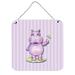 Harriet Bee Hippopotamus Aluminum Wall Décor Metal in Indigo | 8 H x 6 W in | Wayfair HBEE2882 39989547