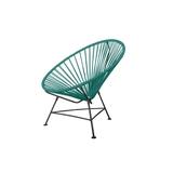 Innit Papasan Patio Chair in Blue/Black/Brown | 29 H x 32 W x 28 D in | Wayfair i02-01-09