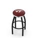 Holland Bar Stool NCAA 36" Swivel Bar Stool Upholstered/Metal in Black/Red/White | 36 H x 19 W x 19 D in | Wayfair L8B2C36VATech