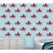 Highland Dunes Kangwei Ocean Theme Octopus Bathroom Wall Decal Vinyl in Red | 6 H x 32 W in | Wayfair 826E1F4FABC646928953E36AE3B255B3