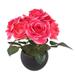 House of Hampton® Roses Floral Arrangement in Pot Plastic | 9.45 H x 7.87 W x 7.87 D in | Wayfair A16E91444FE74883BE6D8CD4D4FD3E00
