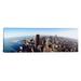 iCanvas Panoramic Aerial View of a City, Chicago, Illinois Photographic Print on Canvas in Black/Blue/White | 20 H x 60 W x 1.5 D in | Wayfair