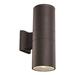 Ivy Bronx Alessia 1 - Bulb Integrated LED Outdoor Armed Sconce Metal in Black | 10 H x 4.38 W x 6.5 D in | Wayfair IVYB6297 40315128