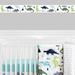 Sweet Jojo Designs Mod Dinosaur 15' L x 6" W Wallpaper Border Paper in Blue/Gray/Green | Wayfair Border-ModDino-BU-GR