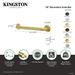 Kingston Brass Manhattan Decorative Grab Bar Metal in Brown | 2.81 H x 18 W in | Wayfair DR414185