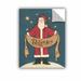 The Holiday Aisle® Anne Tavoletti Vintage Saint Nick Wall Decal Canvas/Fabric in Blue/Green/Red | 24 H x 18 W in | Wayfair